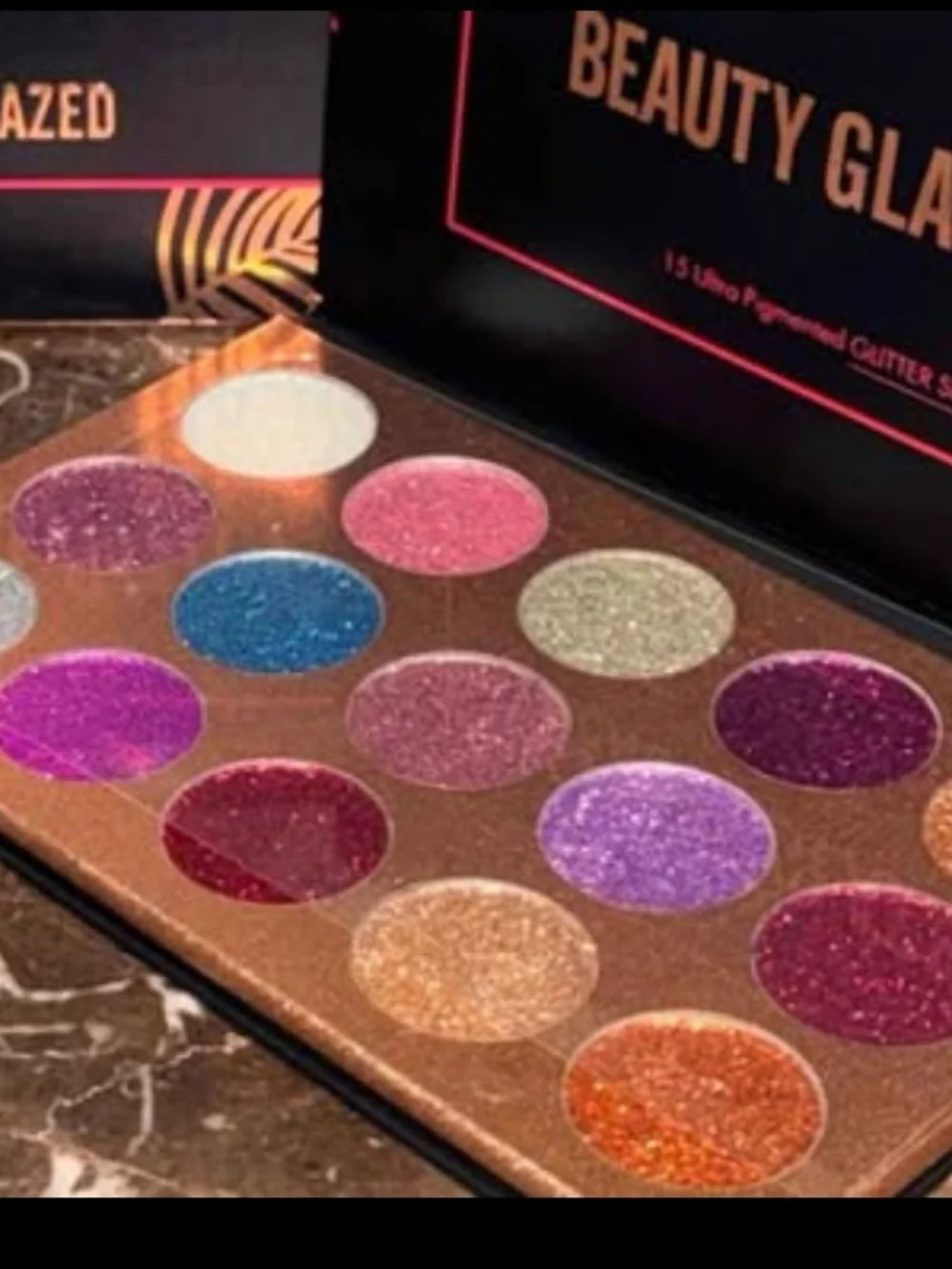 Beauty Glazed Pressed Glitter Eyeshadow Palette